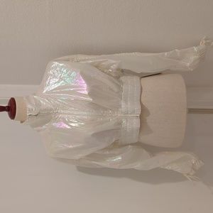NWT EleVen by Venus WilliamsGlow Up Fly Away Jacket Medium Iridescent White